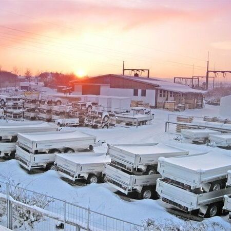 Sonnenuntergang Firmengelände